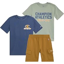 Champion Boys 3 Piece Graphic T Shirts and Short Sets for Kids