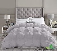 Vista 25 de Edredón Lujoso con Pliegues de Tamaño Extra Grande California King de 108 x 98 pulgadas Relleno de Edredón para Todas las Estaciones Ultra Suave