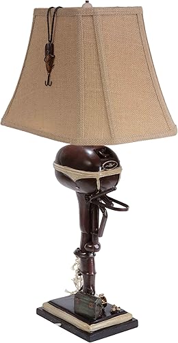 Vista 147 de BLACK FOREST DECOR Antler Lodge Uplight Lámpara - Lámpara rústica de Lodge con globo de vidrio sembrado