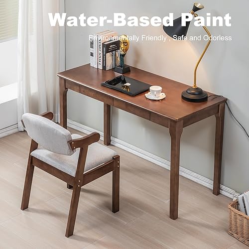 Miniatura 5 de Escritorio de Madera Sólida, Escritorio de Juego y Estudio para Oficina en Casa, para Trabajo, Escritorio para PC de Estudiantes para Dormitorio,