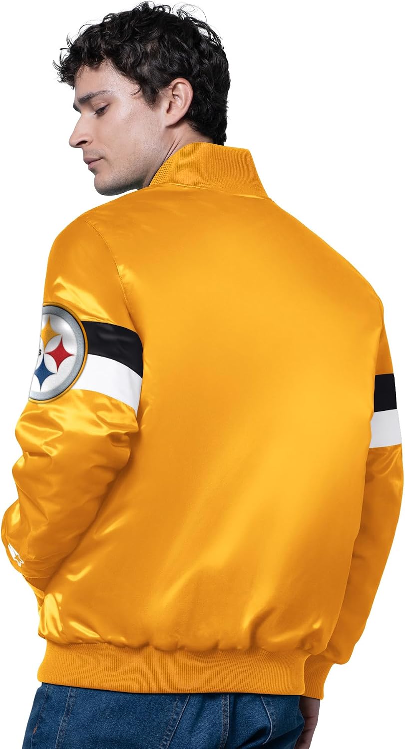 STARTER Men's NFL Triple Option Full-Snap Varsity Jacket