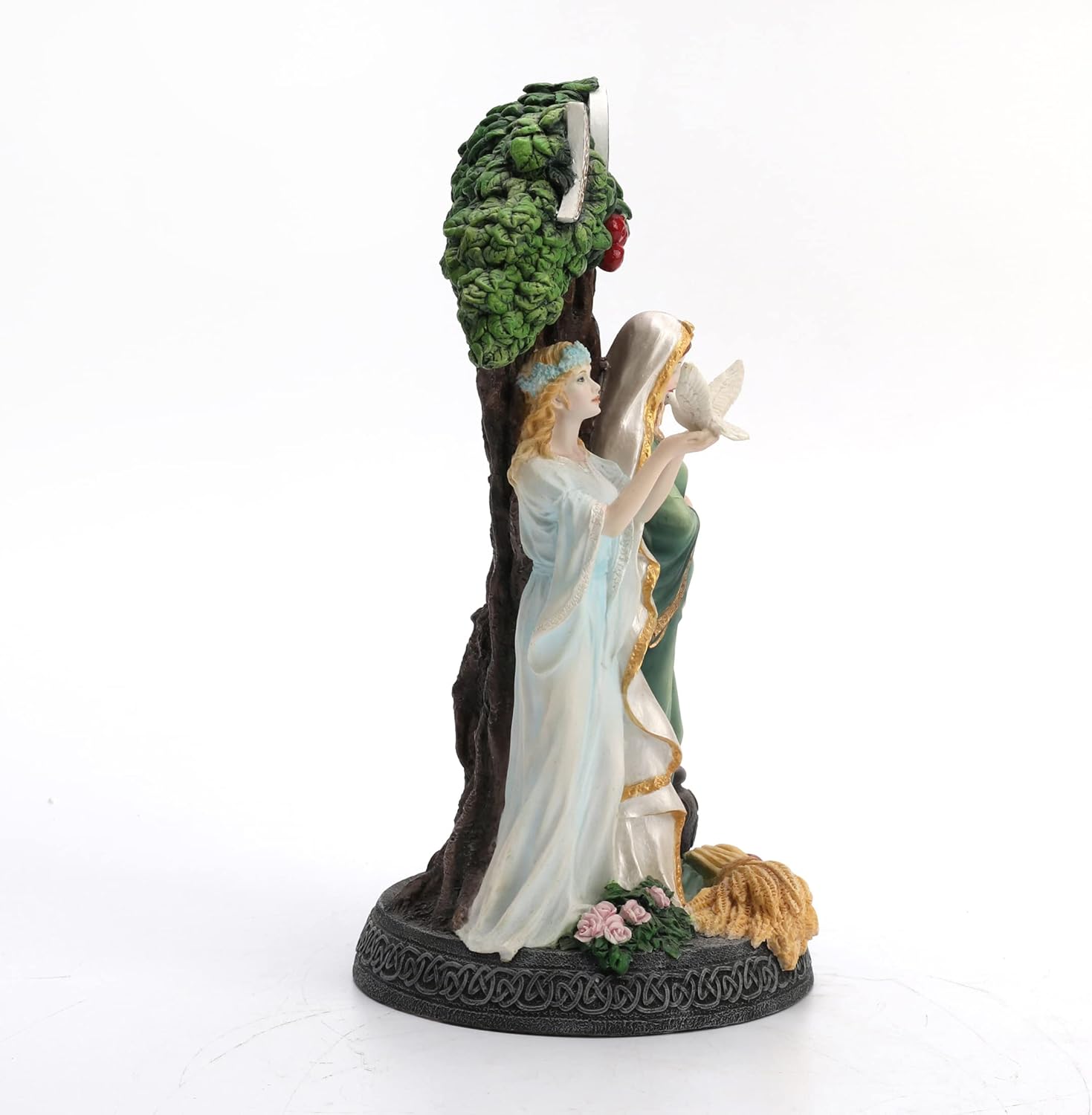 Veronese Design Polyresin Triple Goddess Maiden Mother and Crone Tree Statue