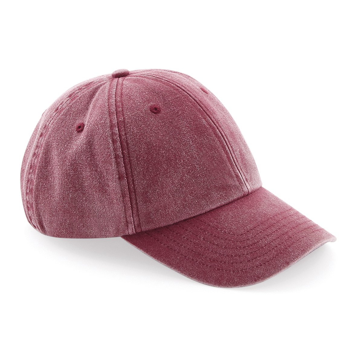 Beechfield B655 Low Profile Vintage Cap - Red