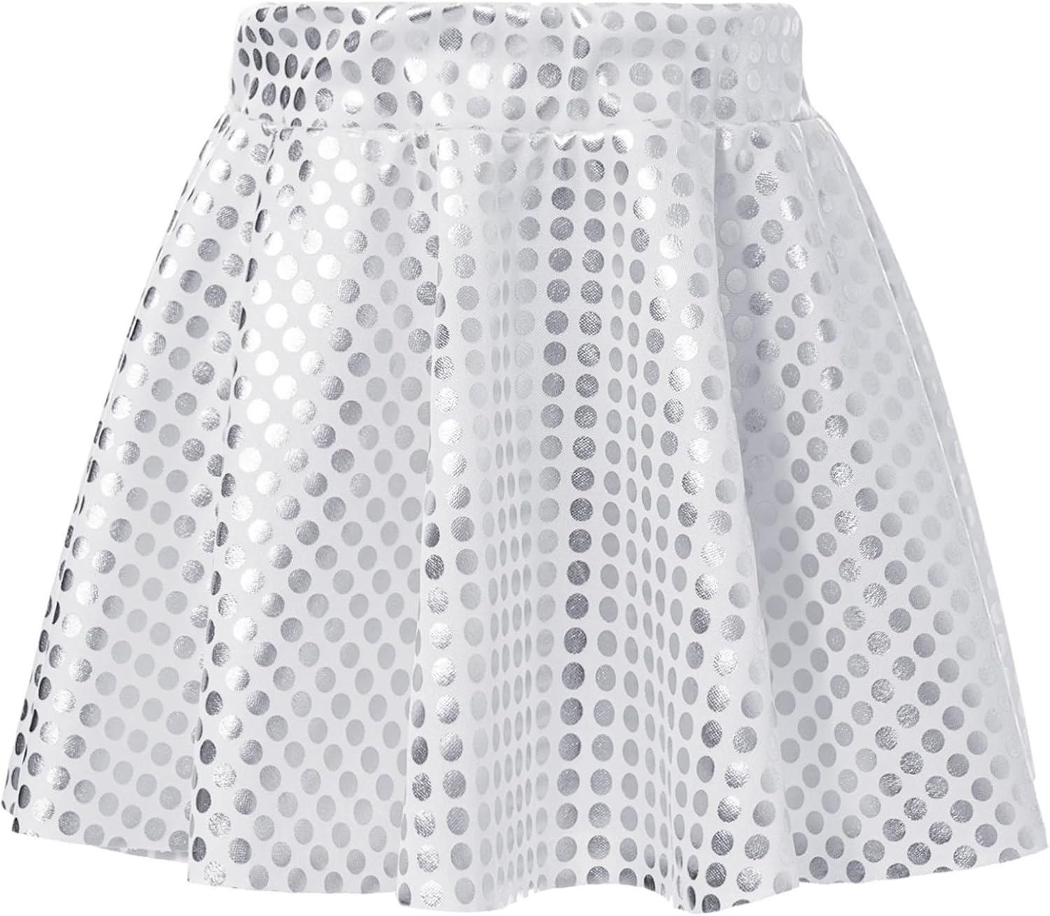 Girls' Sequin Skirt Elastic Waist Sparkle Toddler Tutu Kids Metallic Skirts Party Dance Clothes