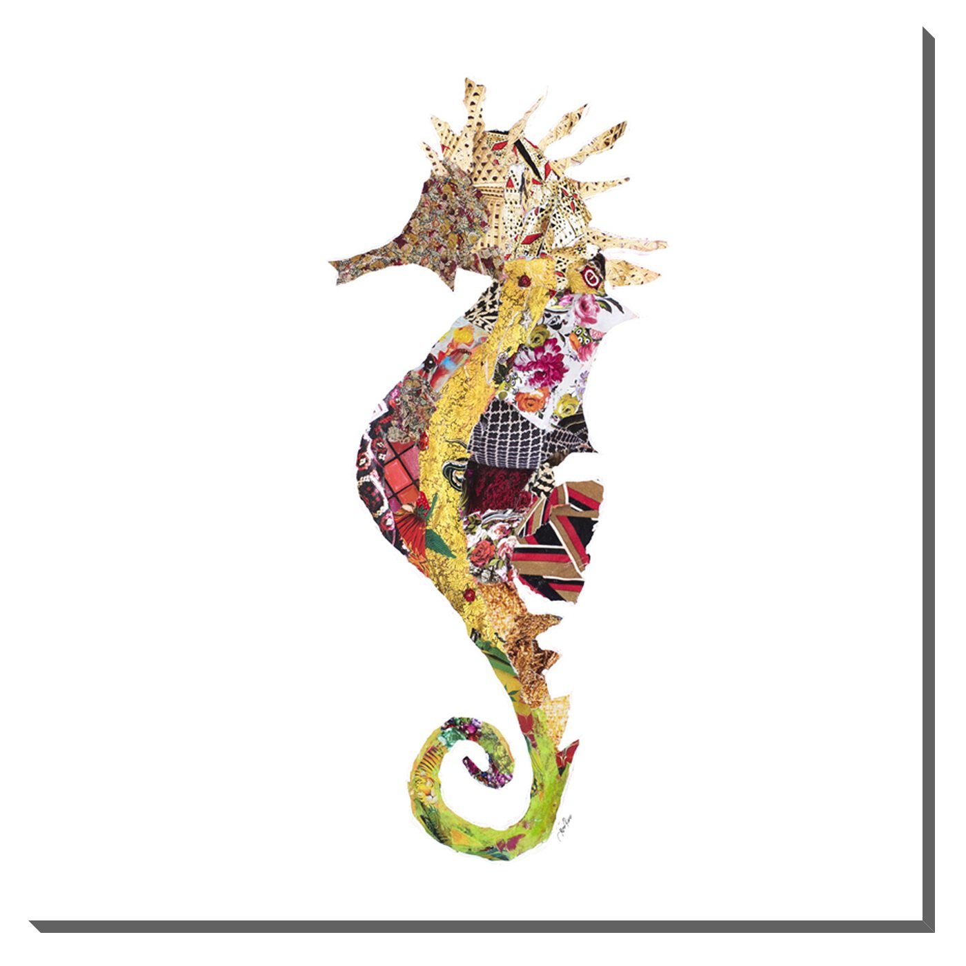 Streamline Art 16"x16" Seahorse Wall Artwork Amazon.in Home & Kitchen