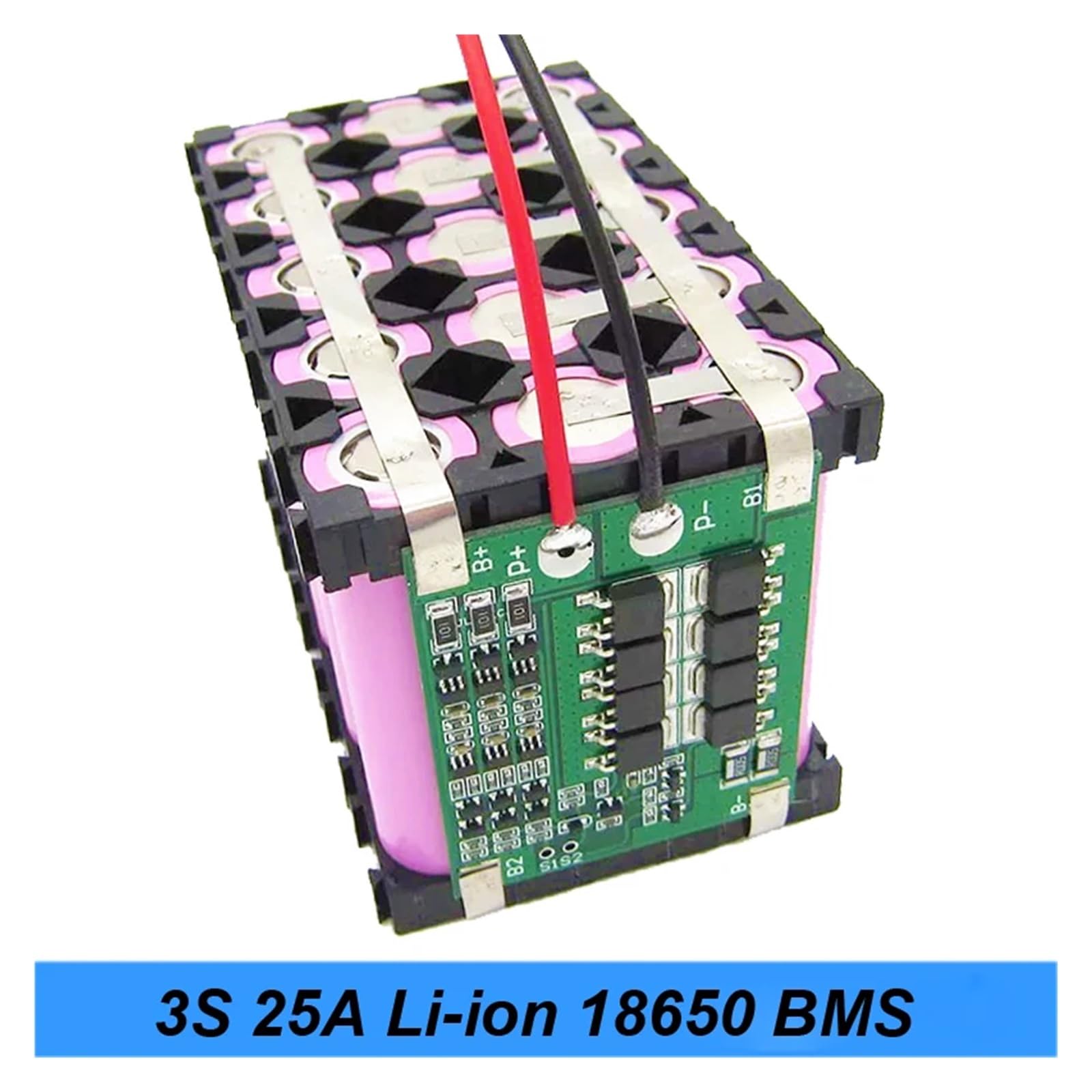 Zarząd BMS, 3S 25A do śrubokręta Li- 18650 BMS PCM tablica zabezpieczająca baterię BMS PCM z balansem do modułu akumulatora litowo-jonowego, Rada Ochrony BMS(20PCS)
