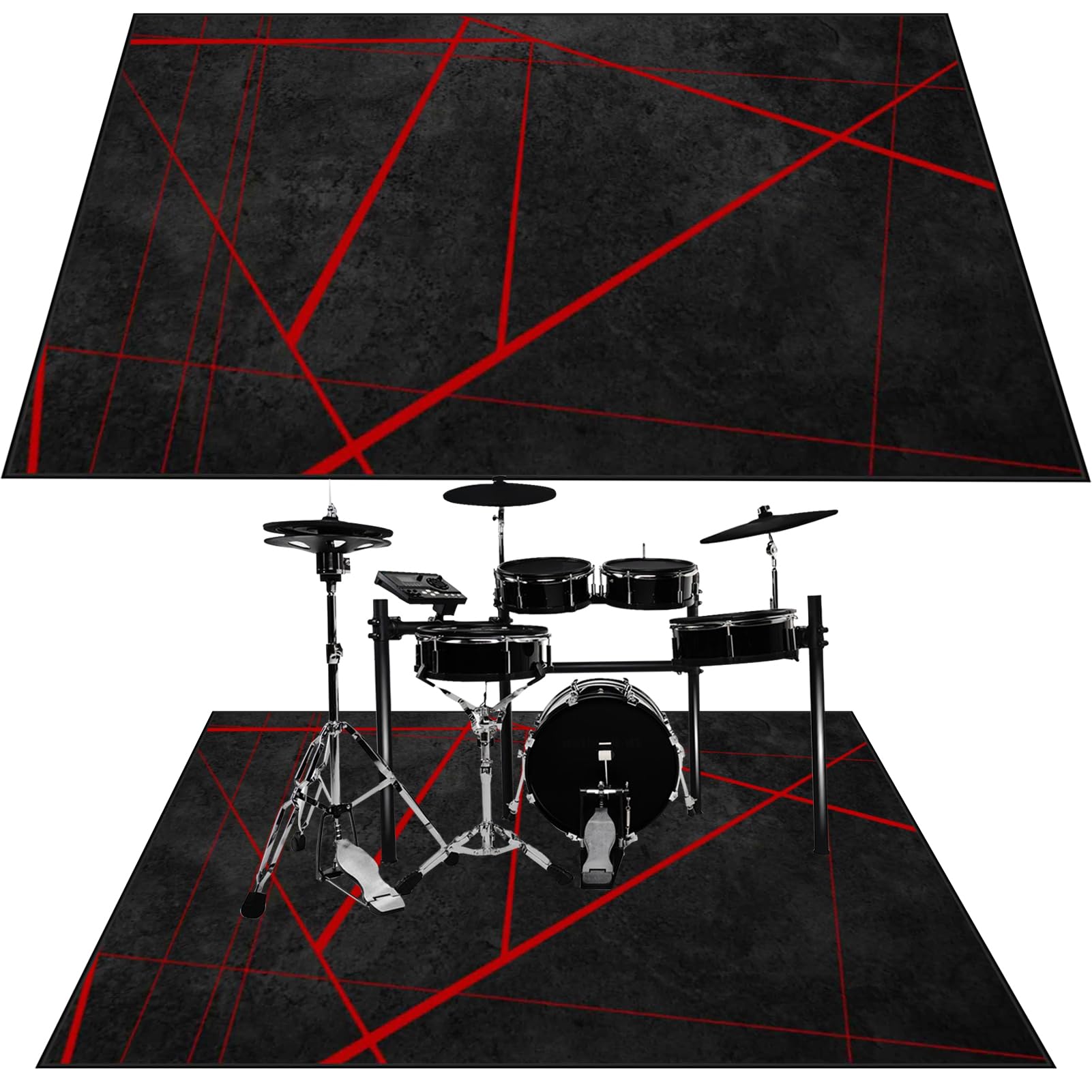 150 x 120 cm mata perkusyjna akustyczna mata ochronna bębna dźwiękochłonna mata elektroniczna Jazz zestaw perkusyjny do instrumentów basowych akcesoria perkusyjne