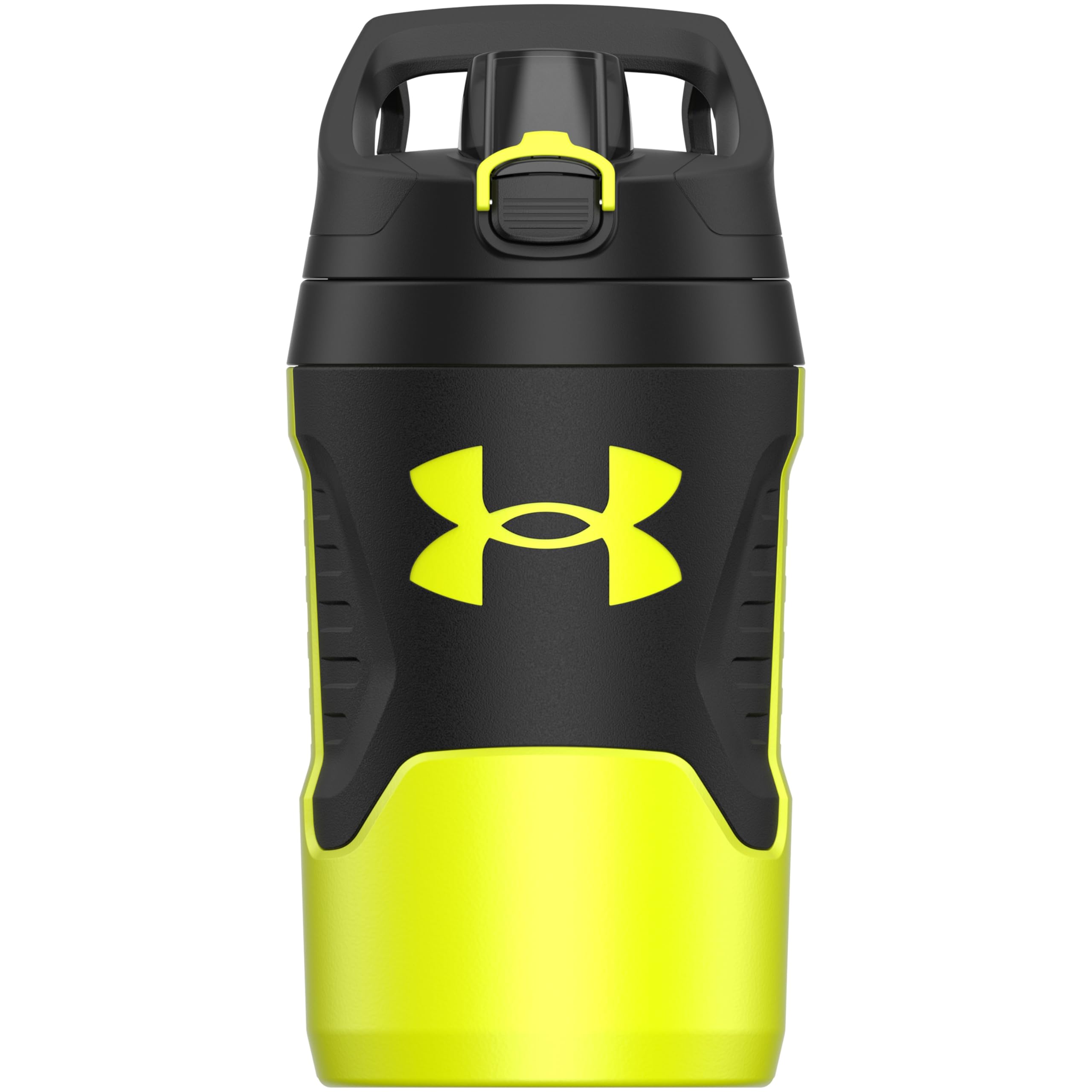 Under Armour Playmaker - Jarra deportiva, botella de agua con asa, aislada de espuma y resistente a fugas, 32 onzas