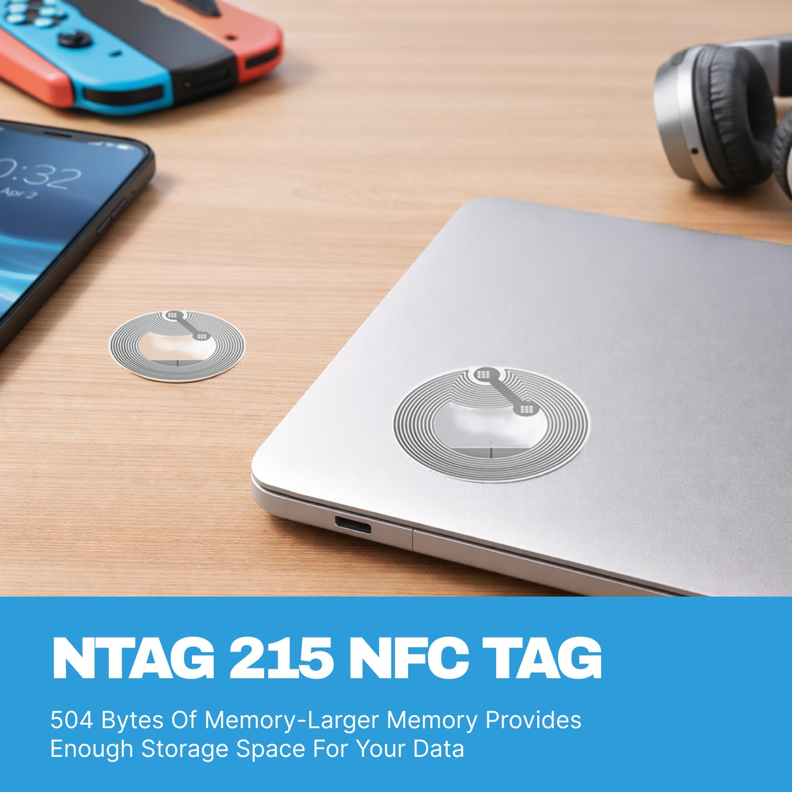 Pegatinas NFC Ntag213, 144 Bytes, Reutilizables, Impermeables, Compatibles con Teléfonos NFC
