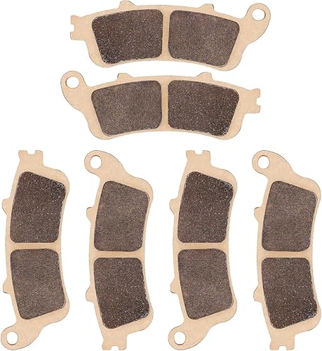 LOCOPOW VTX 1800 Pastillas de freno sinterizadas delanteras y traseras para Honda VTX1800 GL1800 CBR1100XX Goldwing 1800 Interceptor 800 VFR800F