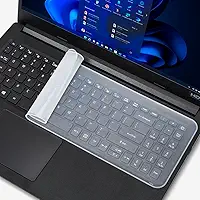 Película Proteção para Teclado Compatível com Notebook Laptop Macbook Ultrabook Netbook 15" 15.6 16" 17" Capa em Silicone (15/16 / 17 Polegadas (36x13cm)