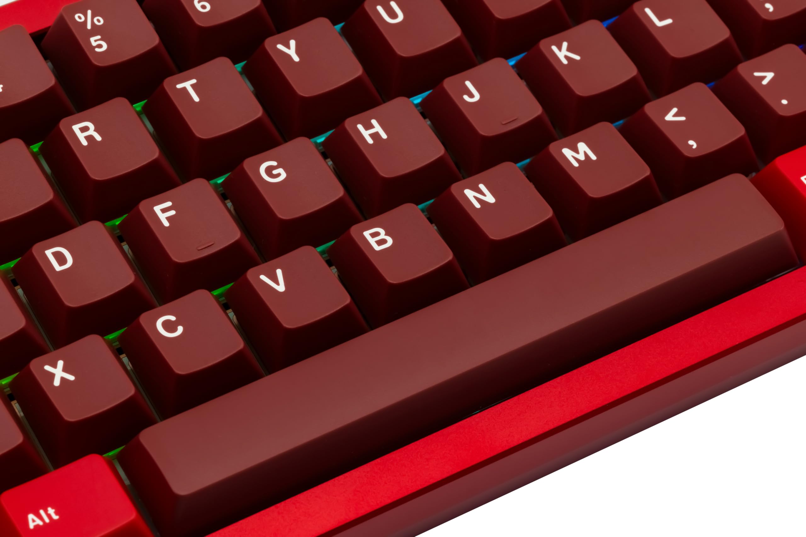 WOBKEY Zen 65, tastiera meccanica a sgancio rapido, alloggiamento in alluminio CNC, hot-swappable, Tri-Mode (BT/2,4G/USB-C), illuminazione RGB, QMK/VIA, adatta per Mac e Windows (ultra rosso)