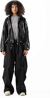 جاكيت جلد لراكبات الدراجات من استك