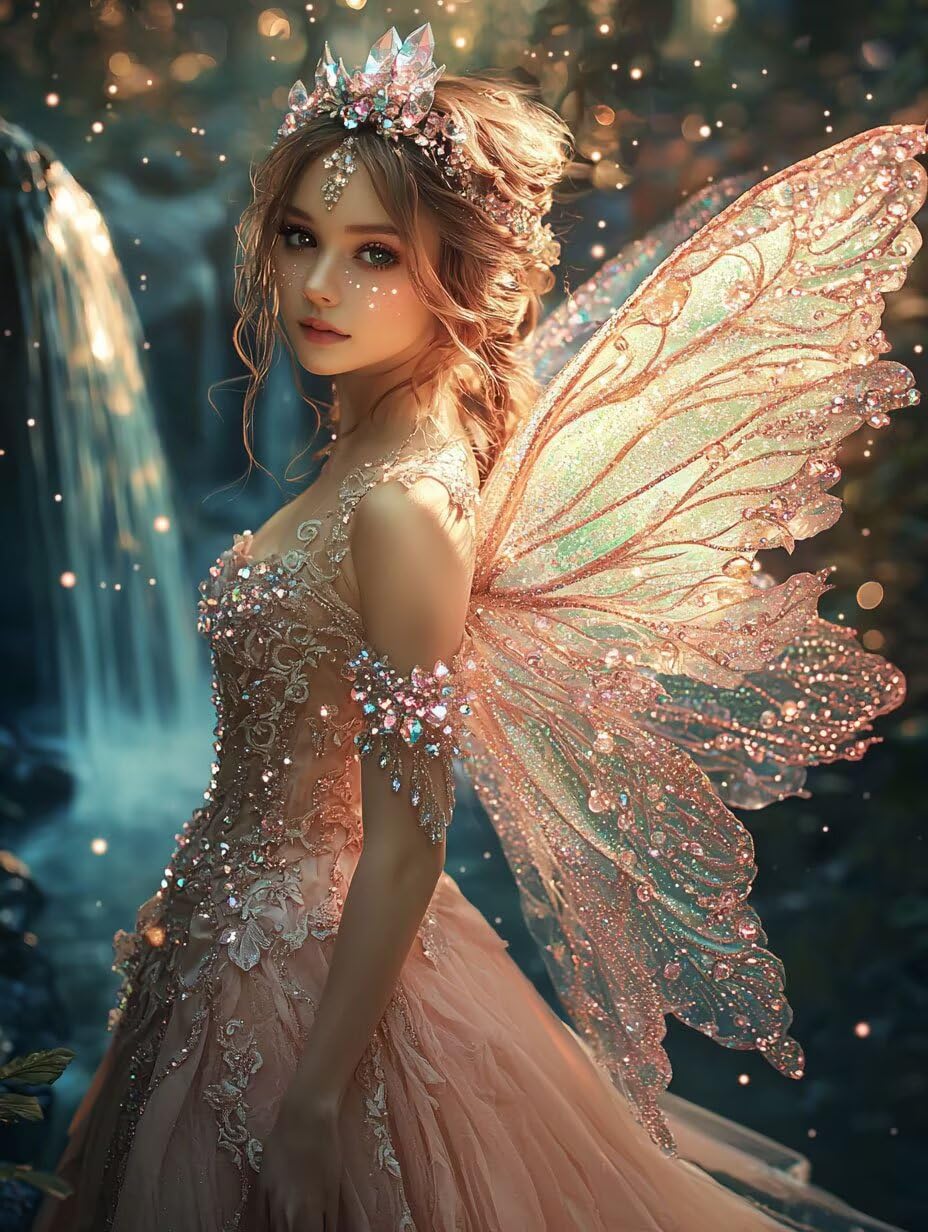 WEISHIWE Fairy Butterfly Painting by Numeros Adults, 60x80cm w-384
