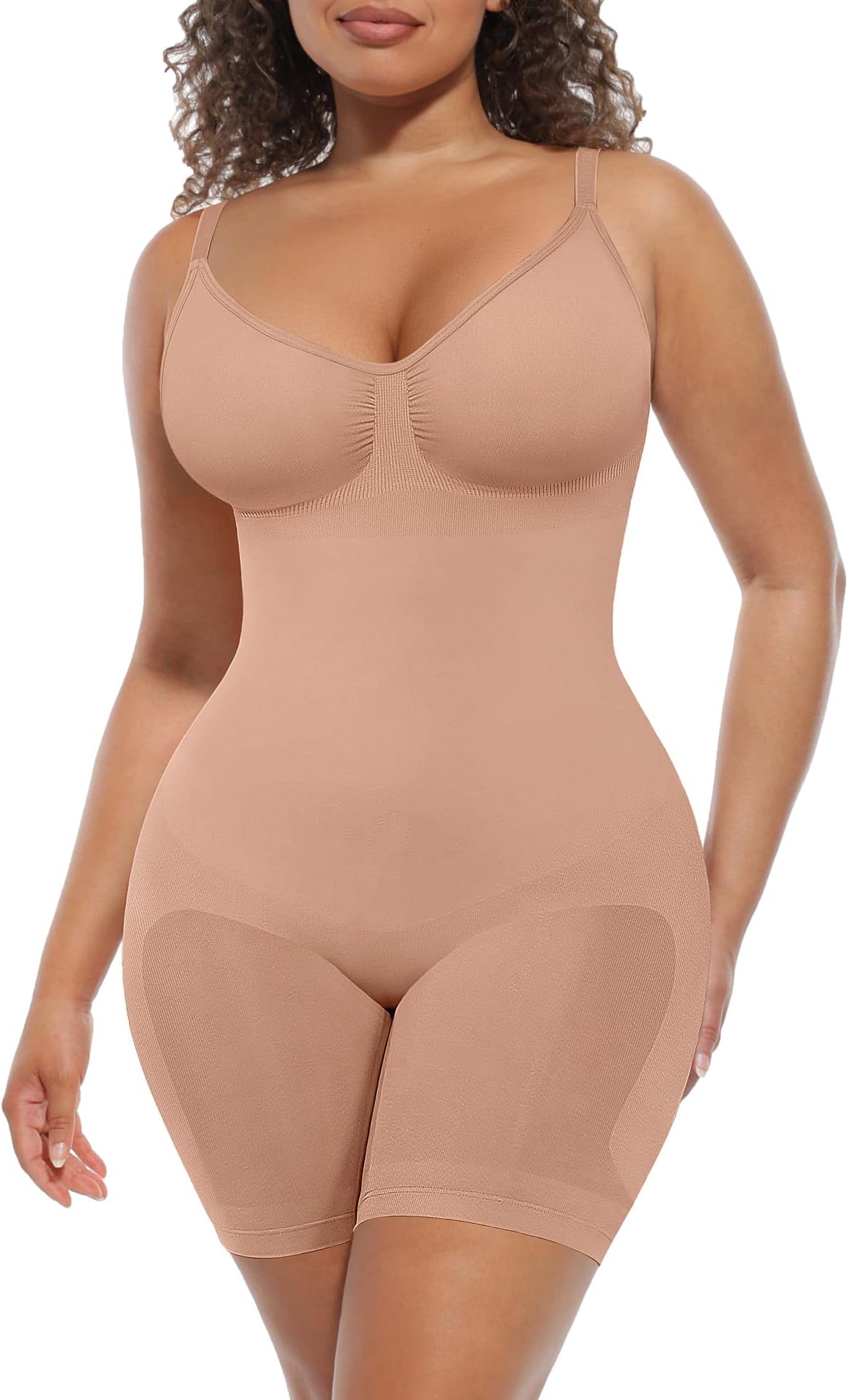 Shapewear Tummy Control Seamless Bodysuit Hip Enhancer Body Shaper for Women