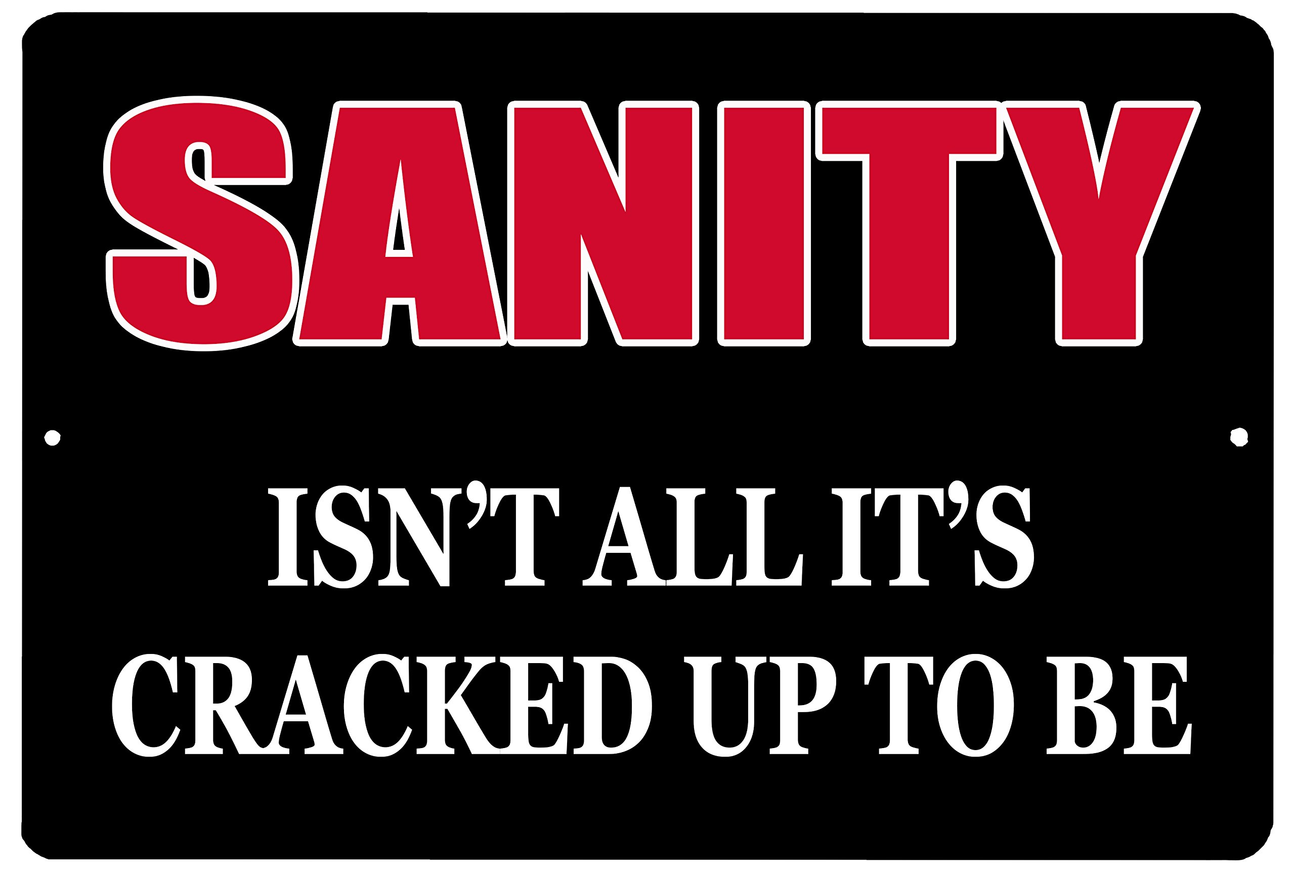 Rogue River Tactical Funny Sarcastic Metal Tin Sign Wall Decor Man Cave Bar Sanity