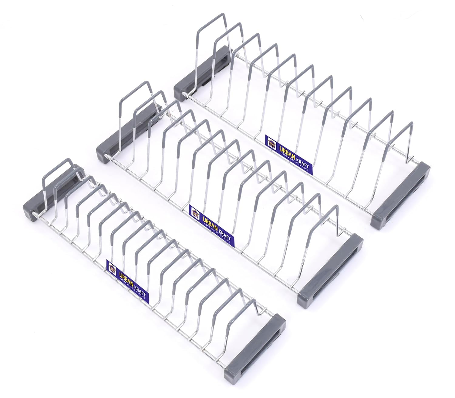 URBAN KRAFT Modular Kitchen Basket For 20 Inch Plate Fixer Set of 3 /Tandem Box Drawer Organizer for Kitchen Cabinet |Thal