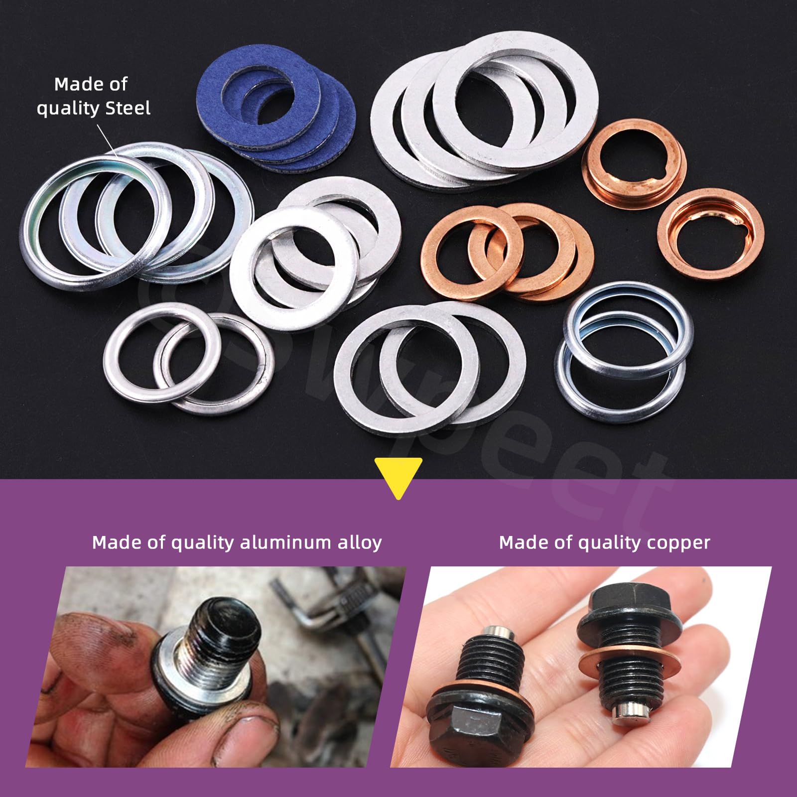 Guarnizione Coperchio Pompa Olio - Set 10 Pz - Foto 4