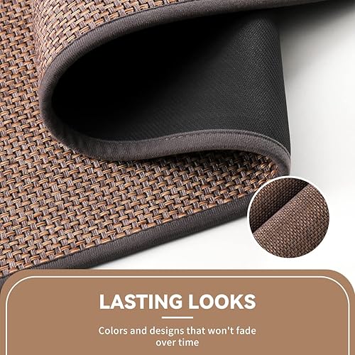 Miniatura 2 de Alfombras y tapetes de cocina lavables, alfombras antideslizantes para cocina, tapete inferior de goma natural, adecuado para alfombras de cocina