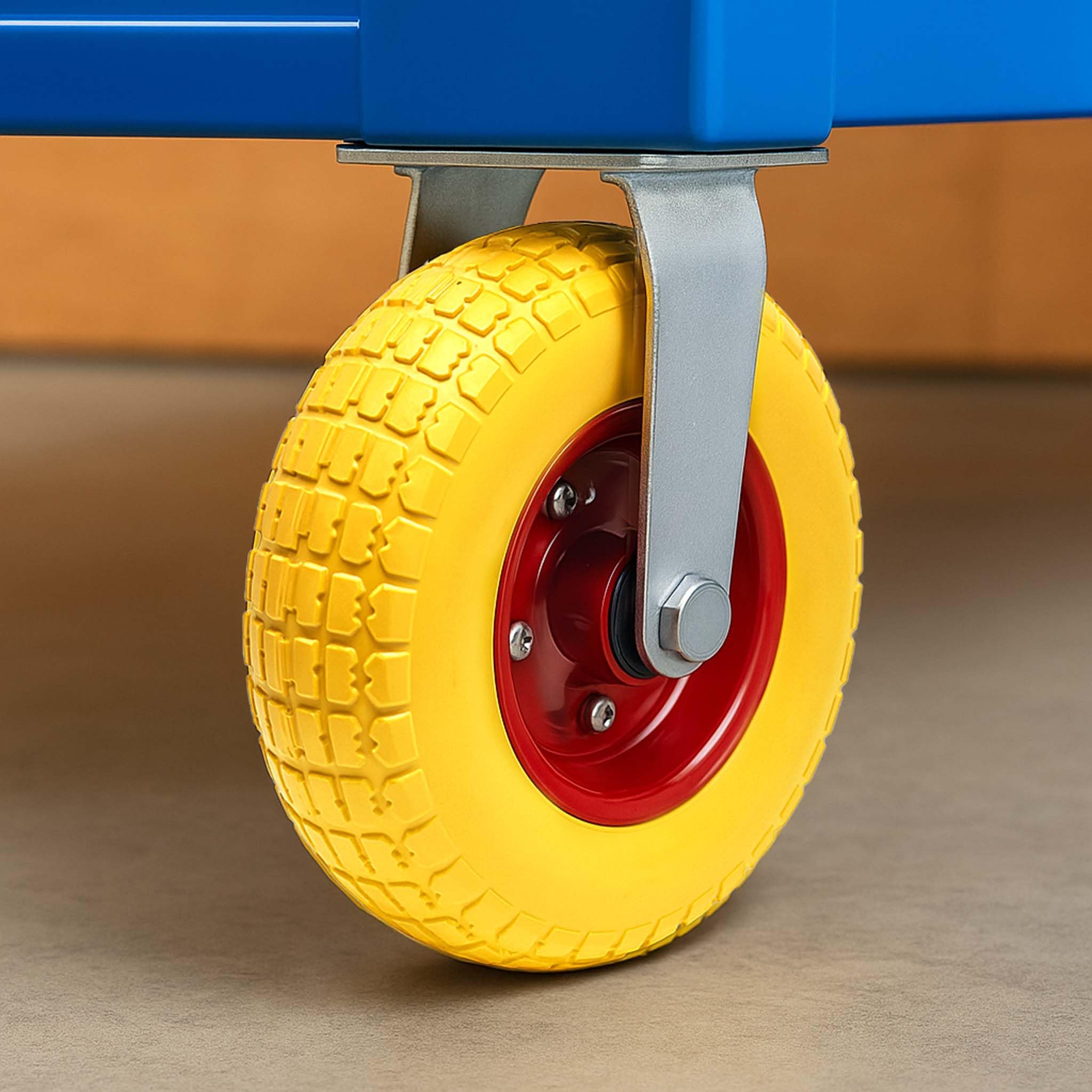 Fixed Castor 258x78mm Puncture-proof with Metal Rim and Fixture — view 2