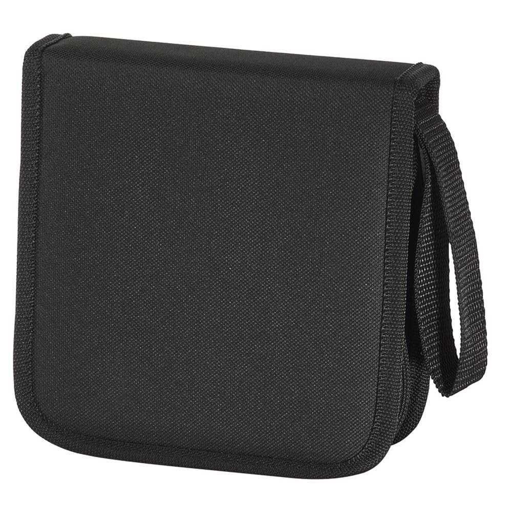 CD Wallet for 32 Discs | CD/DVD/Blu-Ray | Folder for Storage, Space-Saving for The Office, Car and at Home | Black