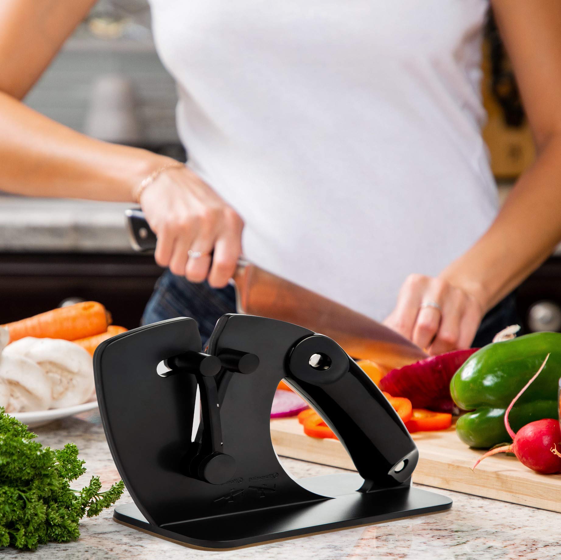 Buy Sen Kuro Kitchen Knife Sharpener - 2 in 1 Tool - Auto