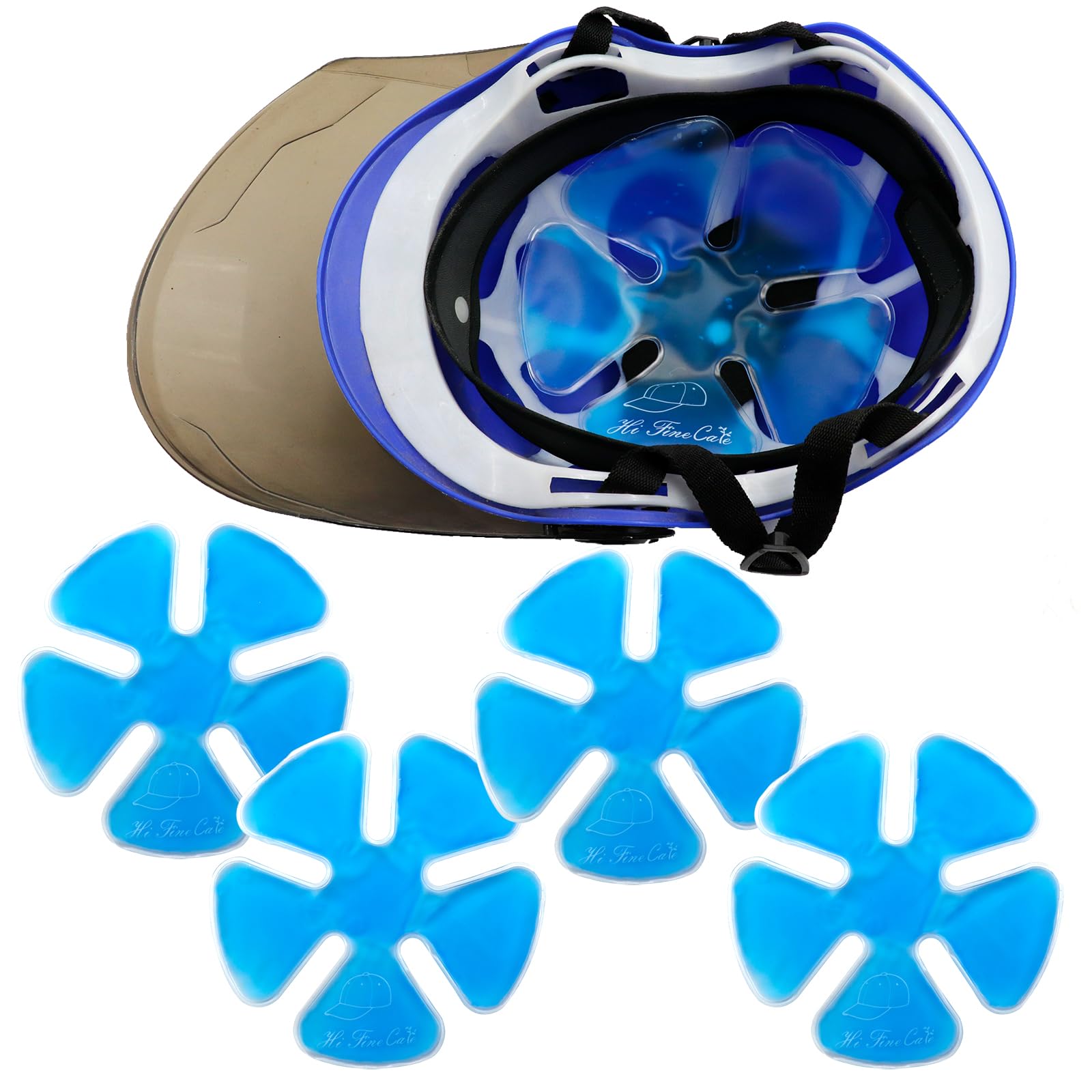 Head Ice Pack, Helmets Ice Packs Headache Cool Down Cold Pack Soothing Fever Migraine Gel Cold Pack for Catcher Helmets, Riding Helmet, Keep Cool (