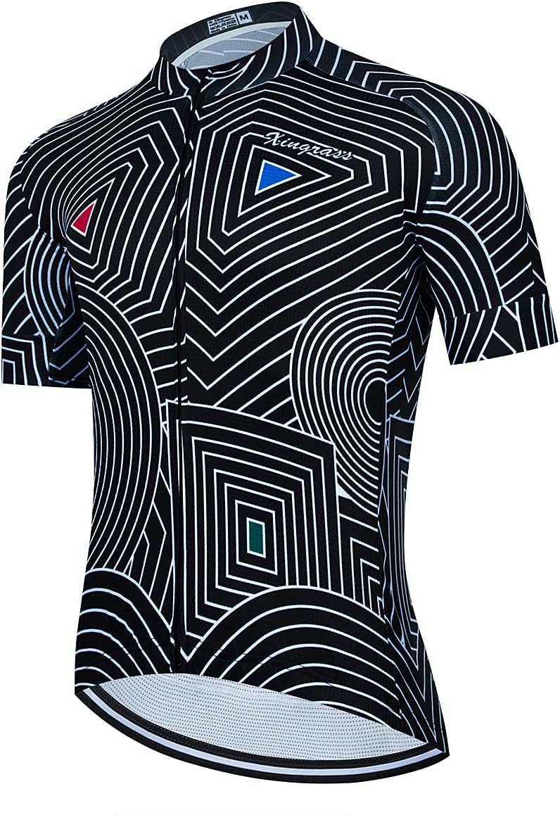 Men's Cycling Jersey Short Sleeve Bike Jacket Biking Shirt Quick Dry Breathable Mountain Bicycle Clothing