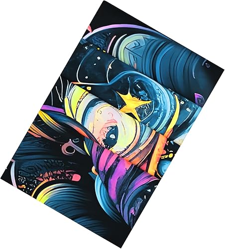 Miniatura 7 de AtawLege Tapiz de luz negra, tapices reactivos a los rayos UV, tapiz de mandala de luna, tapices bohemios, misterioso tapiz estético, tapiz bohemio