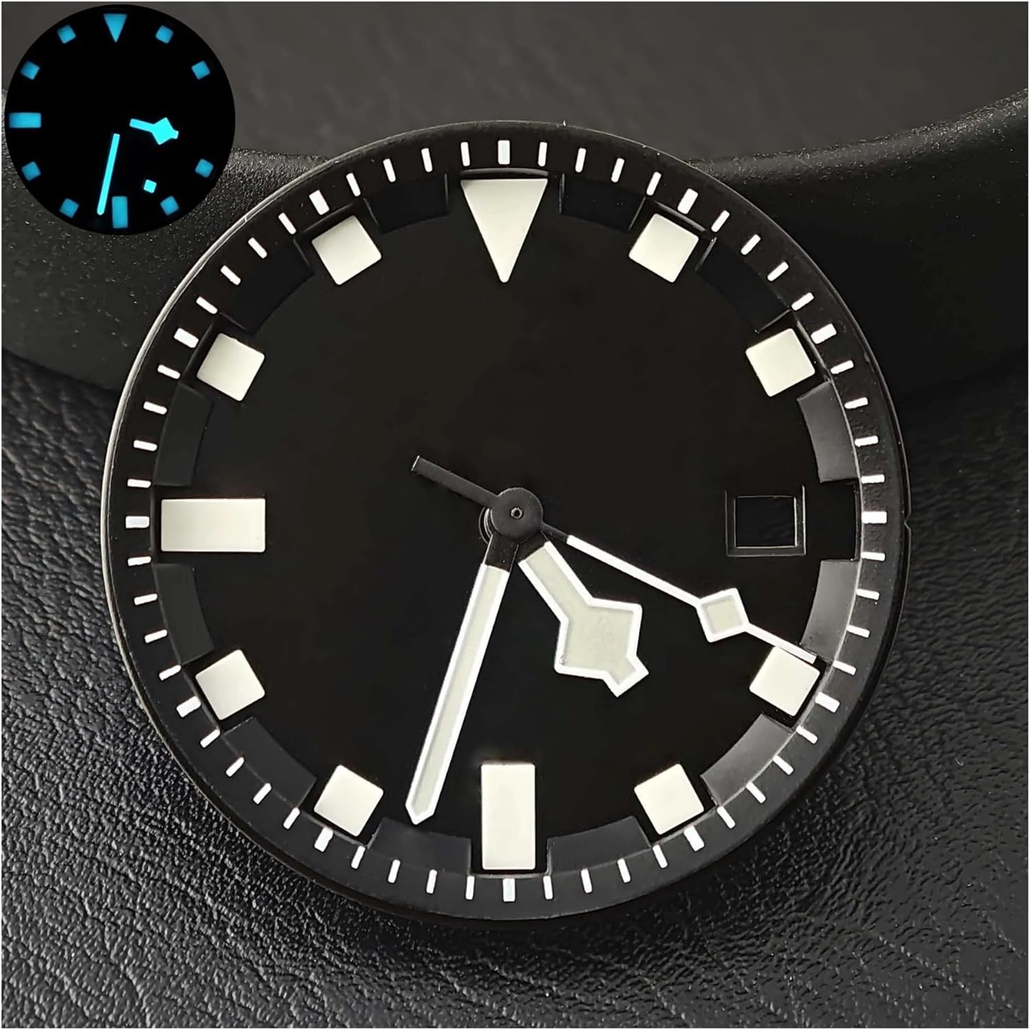 31.8mm Blue-Green Luminous Dial Hands Compatible for 8215 Automatic Mechanical Movement