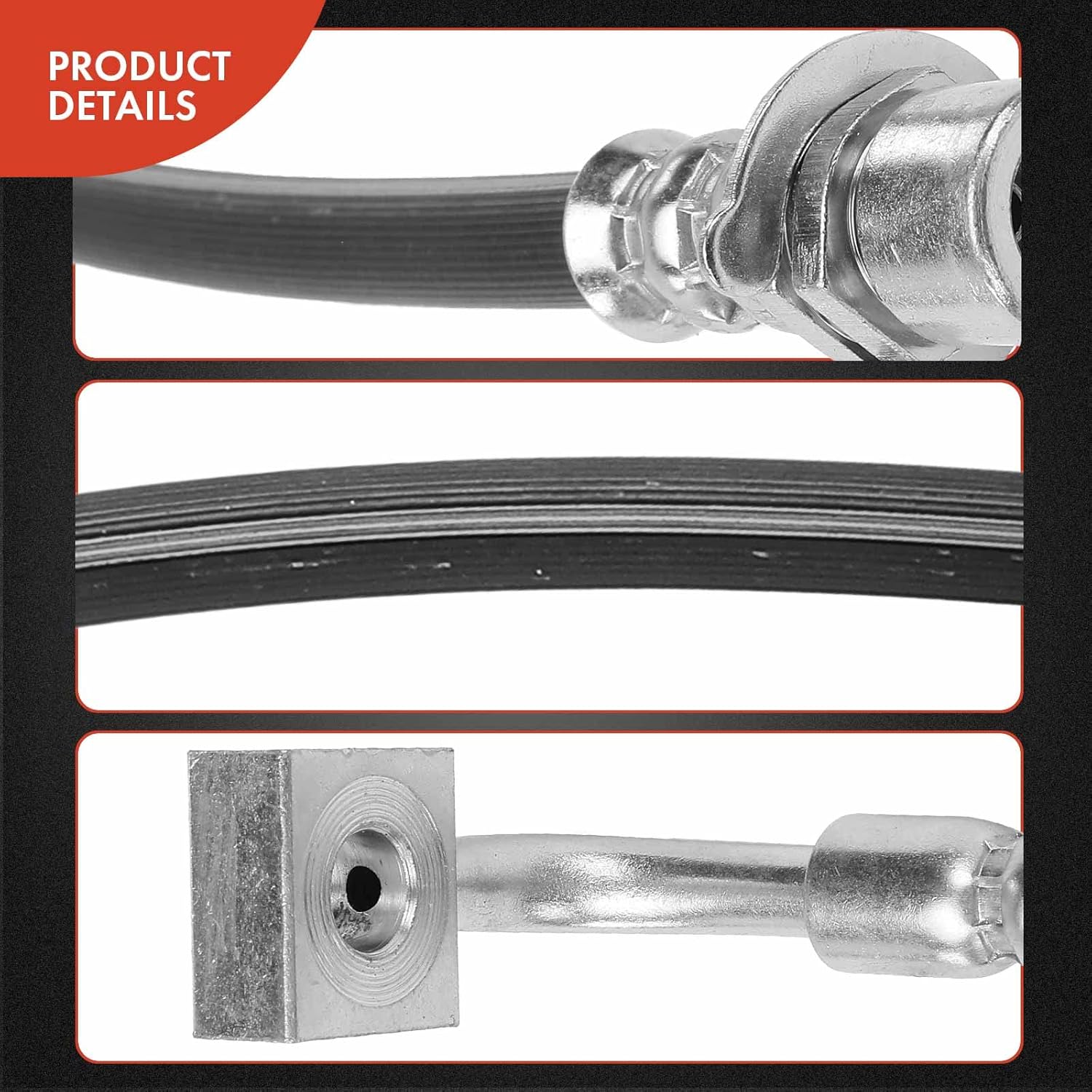 A-Premium Front Driver Brake Hydraulic Hose Compatible with Select Chrysler and Dodge Models - Charger 2012-2019, Challenger 2012-2021, 300 2012-2021 - Replace# 68154771AB