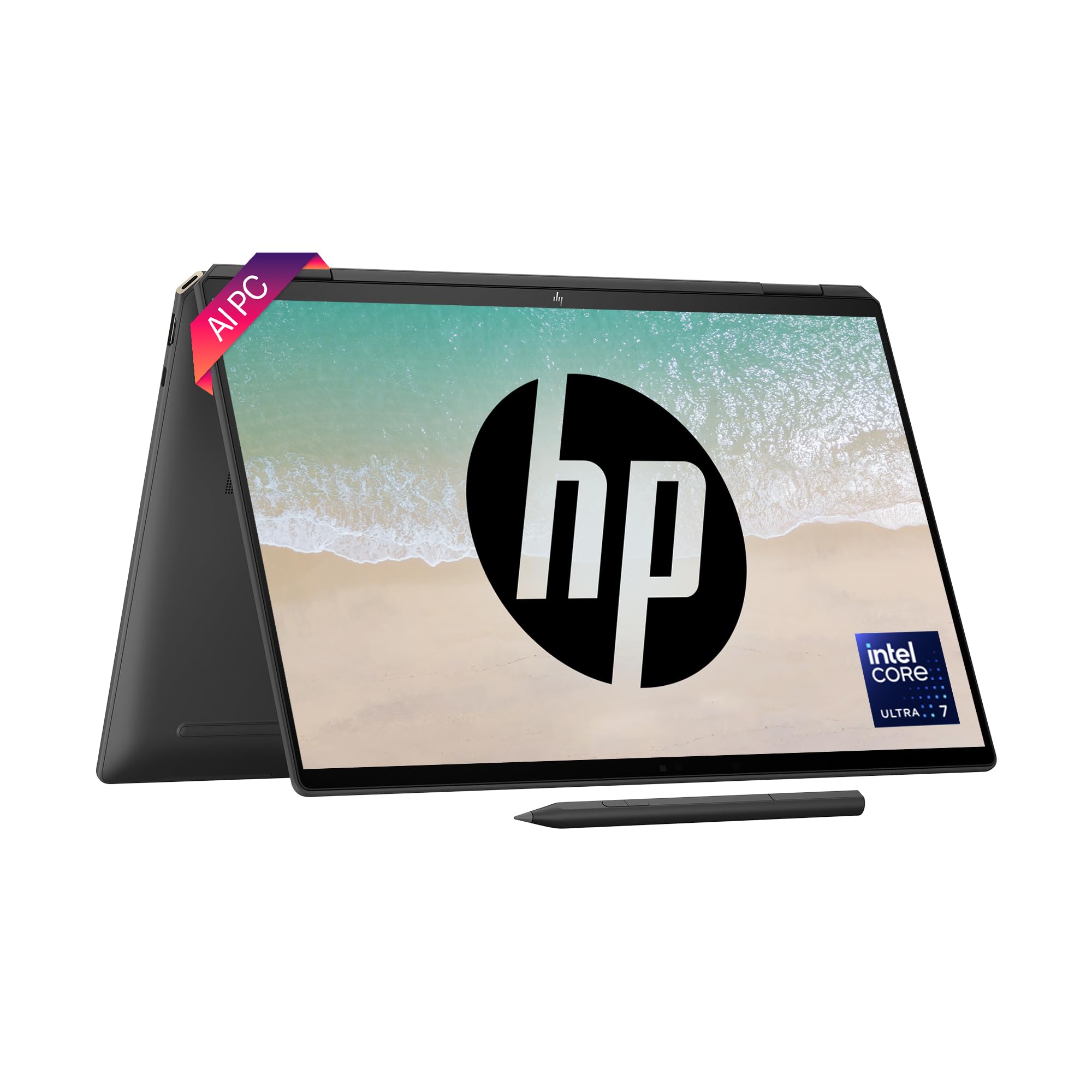 HP Spectre x360, Intel Evo Core Ultra 7 155H, Built-in AI, 16-inch (40.6 cm), WQXGA 400 nits 120Hz, 16GB LPDDR5x, Touch, 1TB SSD, FPR, 9MP IR Camera, Backlit KB (Win 11, Black, 2.07 kg), aa0015TU (B0D6R76599) Amazon Price History, Amazon Price Tracker