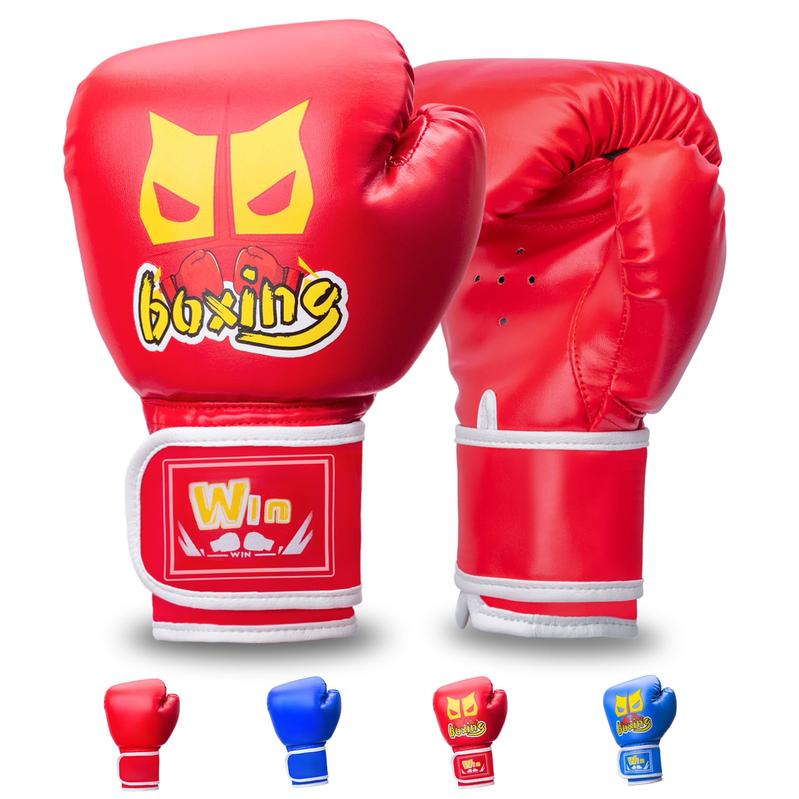 Aryjmz Kids Boxing Gloves 6oz for Boys and Girls 6-12, Training Gloves for Youth and Toddler, Punching Bag Kickboxing Muay Thai Mitts MMA