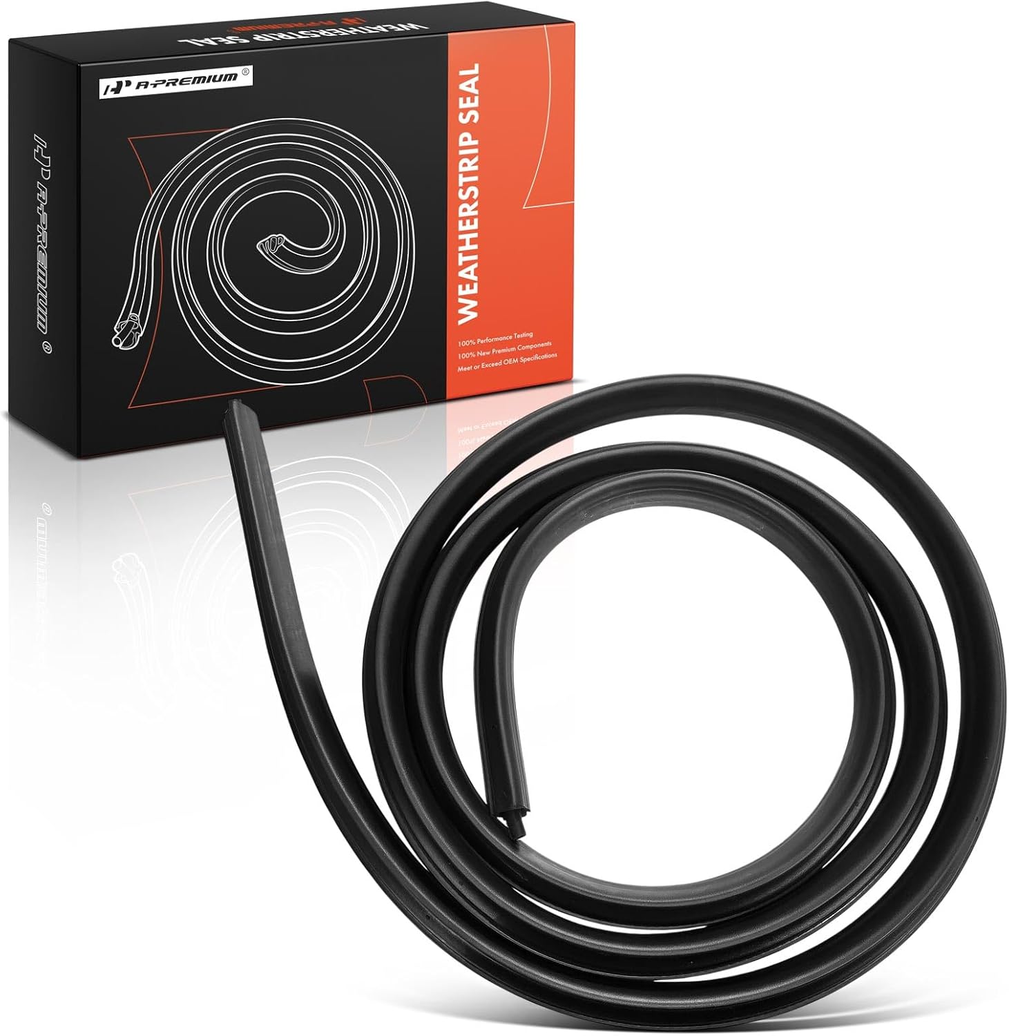 A-Premium Rear Left or Right Car Door Weather Stripping Seal Strip Compatible with GMC, Chevrolet & Cadillac Vehicles - Yukon XL 1500 2007-2014, Yukon XL 2500 2007-2013, Suburban 1500/2500, Avalanche