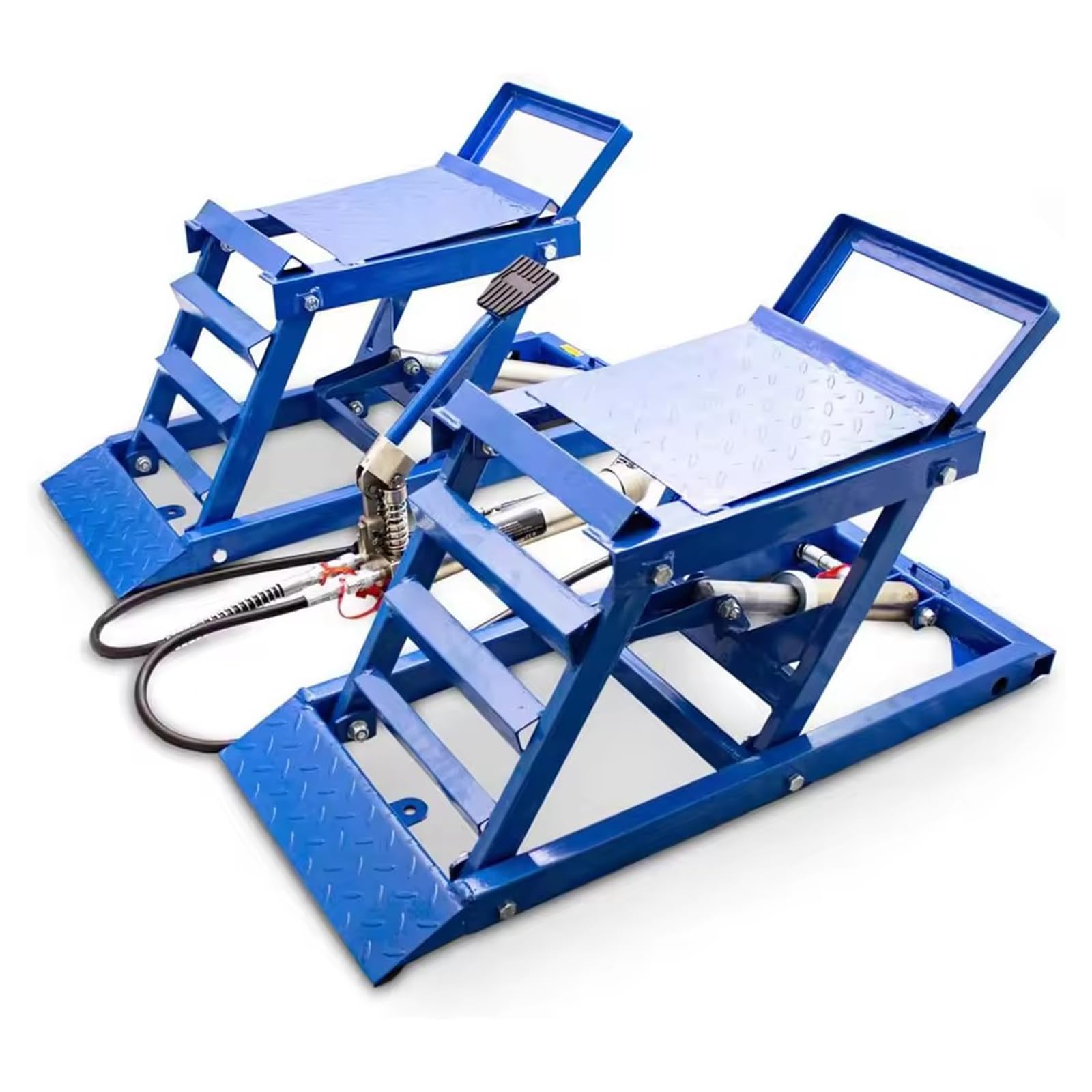 Adjustable 2 Ton Garage Car Lift Ramp Portable Steel Hydraulic Car Jack Lifter Repair Lifting Equipment Vehicle Tool