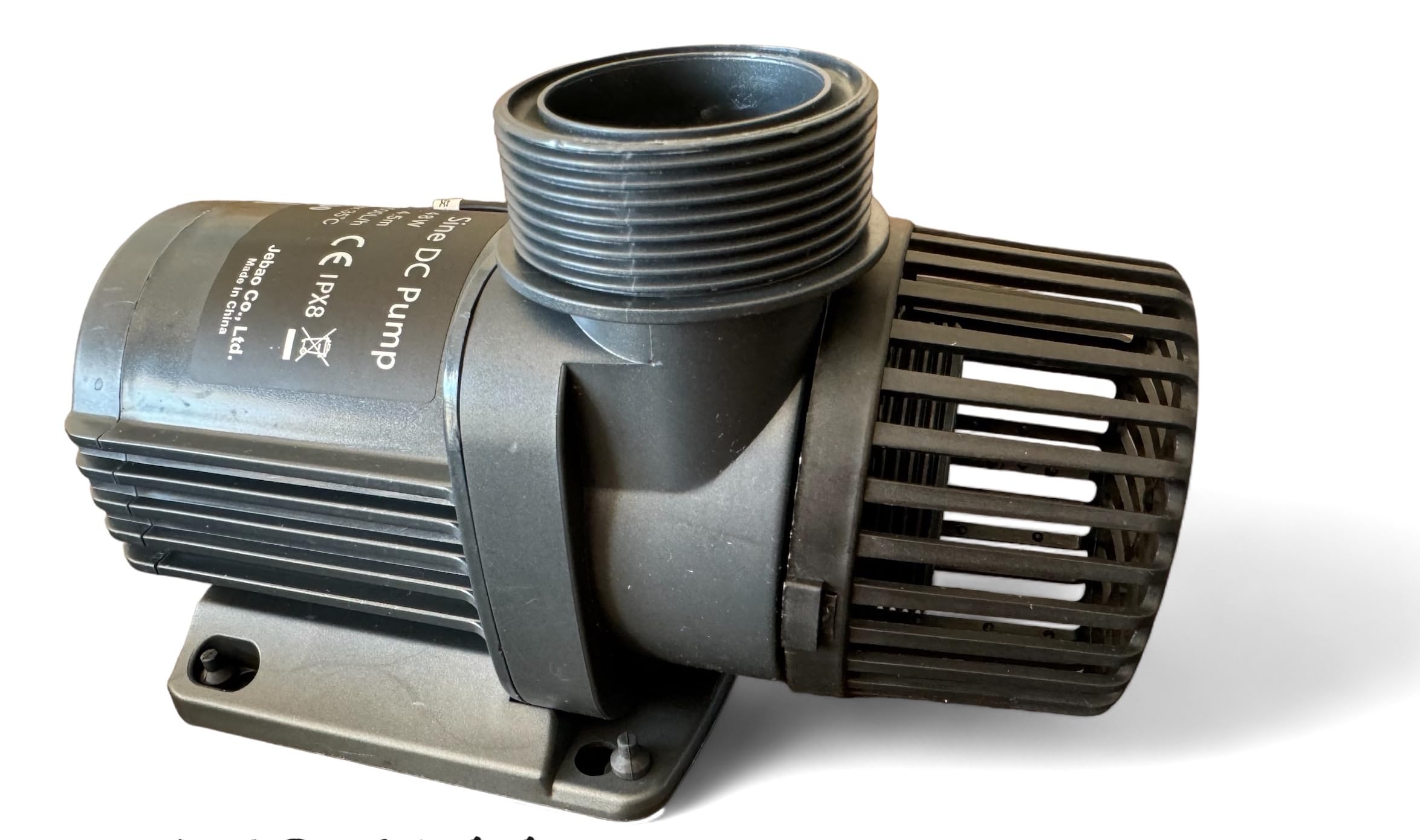 Bomba de circulación Jebao DCP-6500 – 6500 L/h, 24 V 40 W, controlador digital, función Feed, silenciosa para acuario y estanque agua dulce/salada