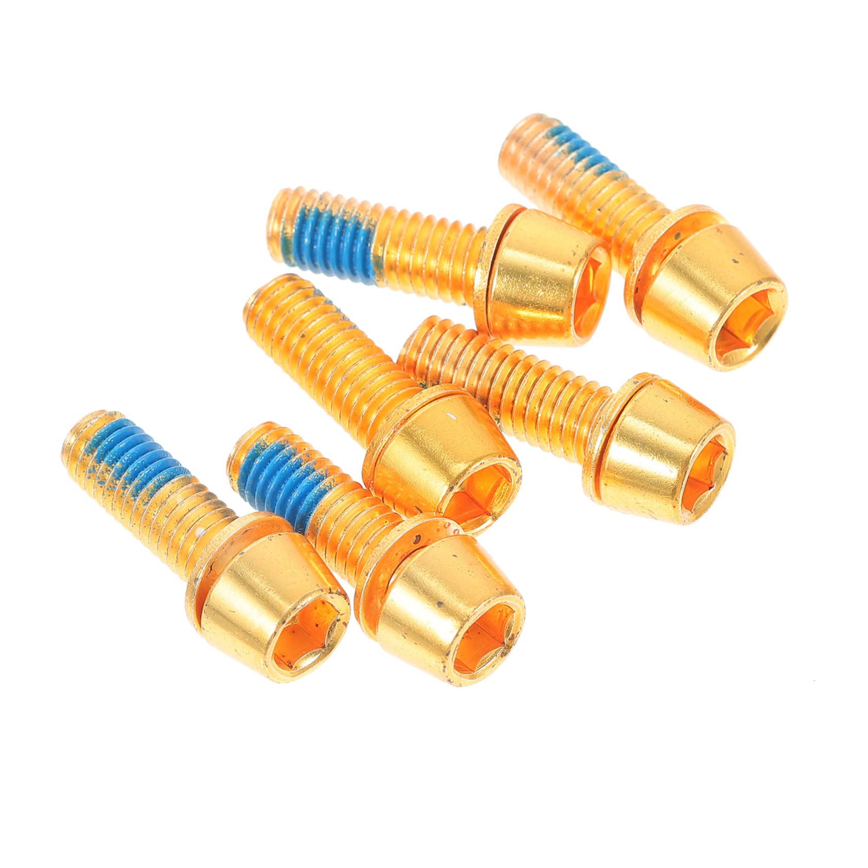 Milisten 6pcs Screws for Bike Disc Brake Rotors Lightweight Bike Screws Replacement High-precision Easy Installation Style for