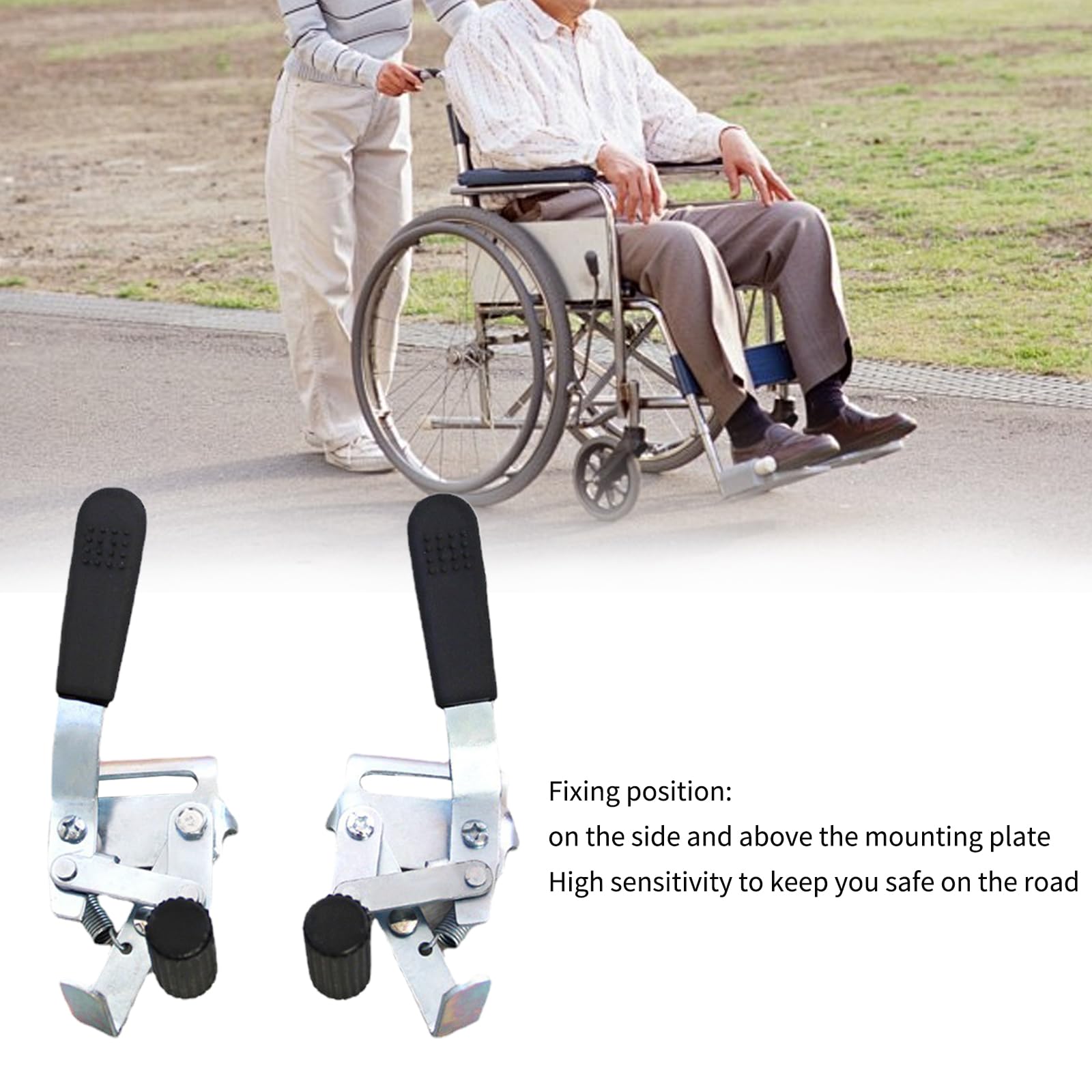 Freno para silla de ruedas,accesorios para silla de ruedas,accesorios para silla de ruedas con tornillo lateral para uso doméstico y venta de sillas de ruedas,Freno manual para silla de ruedas