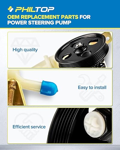 Miniatura 215 de PHILTOP Bomba de dirección asistida 20-806 OE apta para Aveo5 2007 2008, Aveo 2008, bomba de asistencia asistida 96801443, bombas de dirección