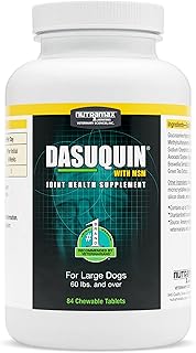 Nutramax Dasuquin with MSM Joint Health Supplement for Large Dogs - with Glucosamine, MSM, Chondroitin, ASU, Boswellia Serrata Extract, and Green Tea Extract, 84 Chewable Tablets