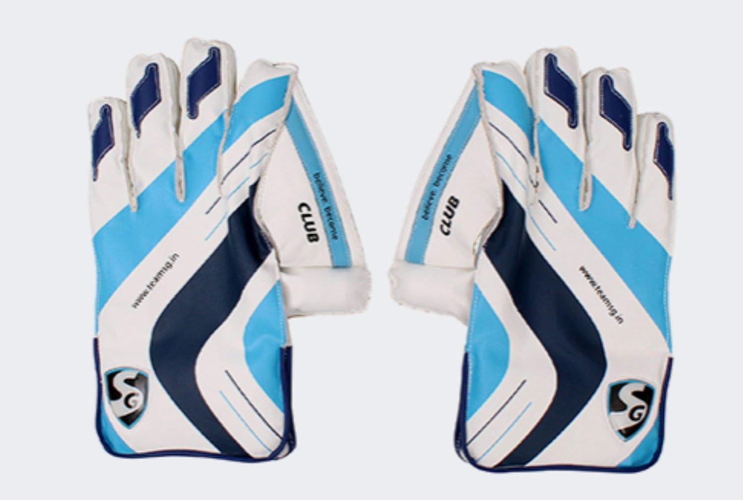 SG Combo of Three one Pair of 'Club' Cricket Wicket Keeping Gloves and one Pair of 'League' Inner Gloves (Men's) with SG Test Elbow Pad Cricket Kit