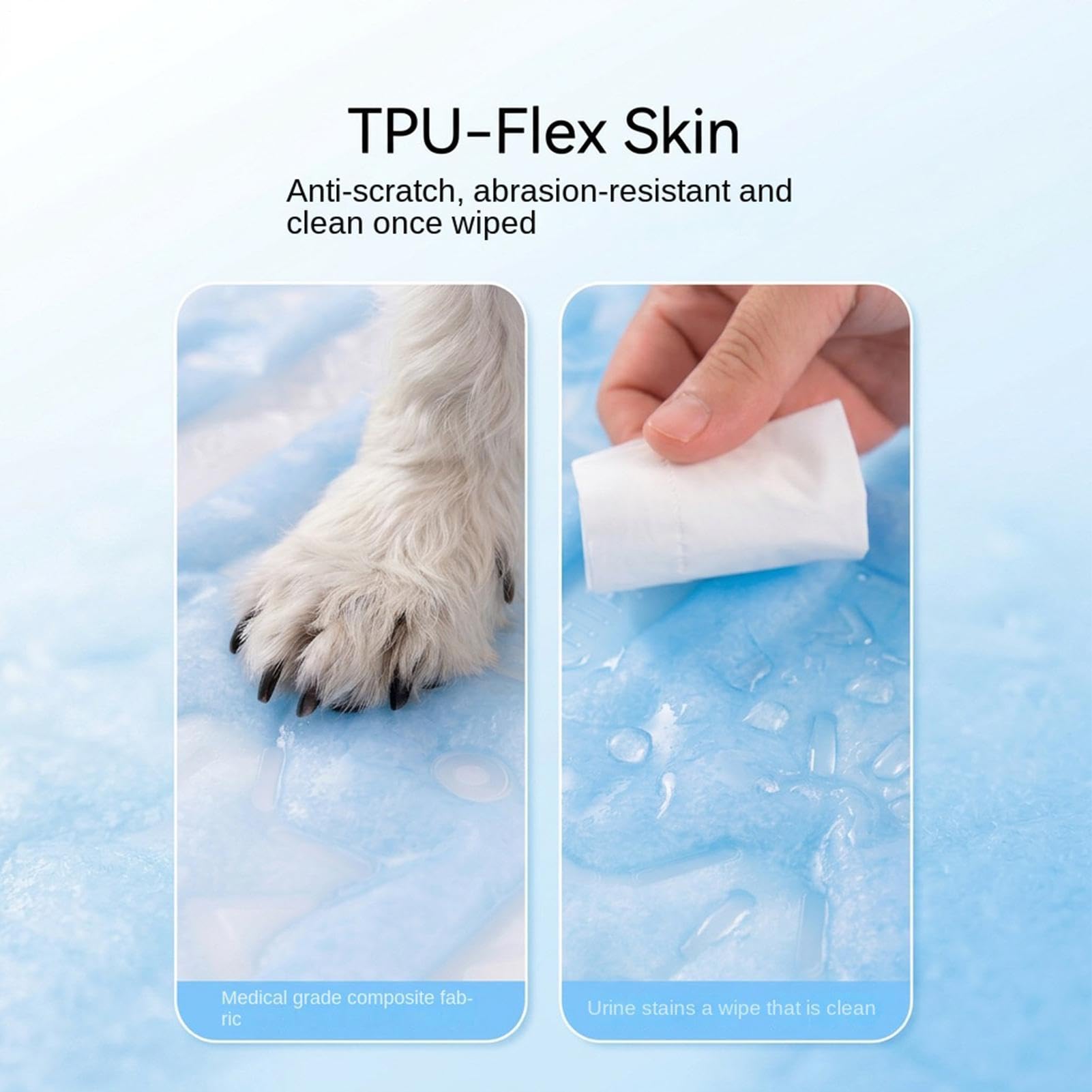 Tappetino Rinfrescante Da Cane 55x40cm Coperta Riutilizzabile Per Gabbia Di | Cuscino Rinfrescante Da Gatto in Trasportino, Cuccia, Automobile, Divano, , Pavimento, Interno ed Esterno