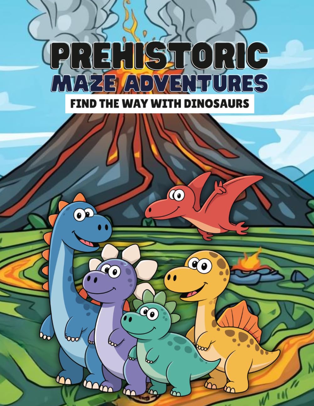 Prehistoric Maze Adventures: Find the Way with Dinosaurs