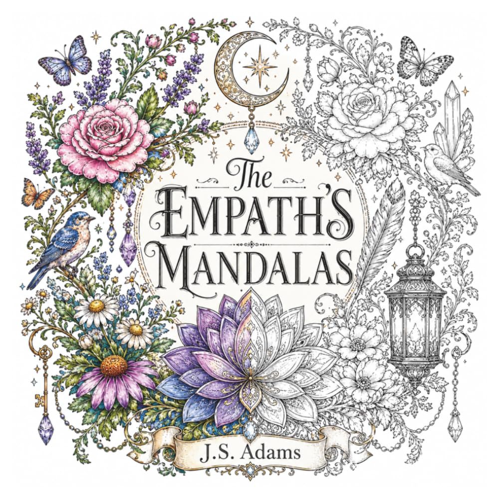 The Empath's Mandalas: 50 Intricate Mandalas Inspired by Vintage Botanical Illustrations