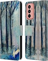 Vista 10 de Head Case Designs Officially Licensed Wyanne Half Light Nature 2 Leather Wallet Case Compatible with Samsung Galaxy M13 (2022)