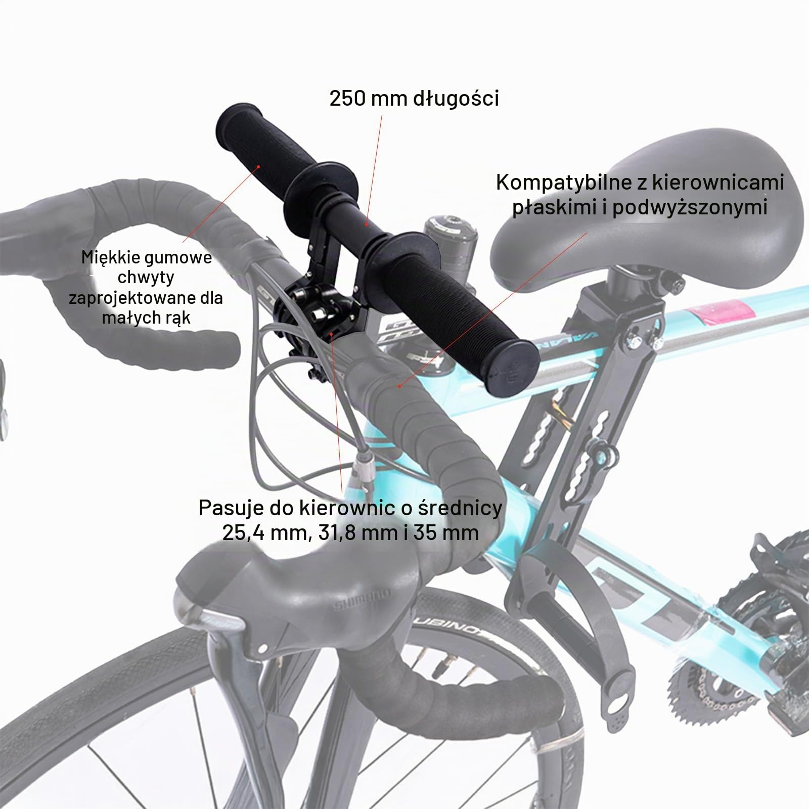 Kid Bike Seat Pro, Kid Bike Seat Front Mounted and Handlebar, for Mountain Bike Parent-Child Cycling, for Children Aged 2~5 Years, Adjustable for Comfort(Bike Seat WITH Handlebar)