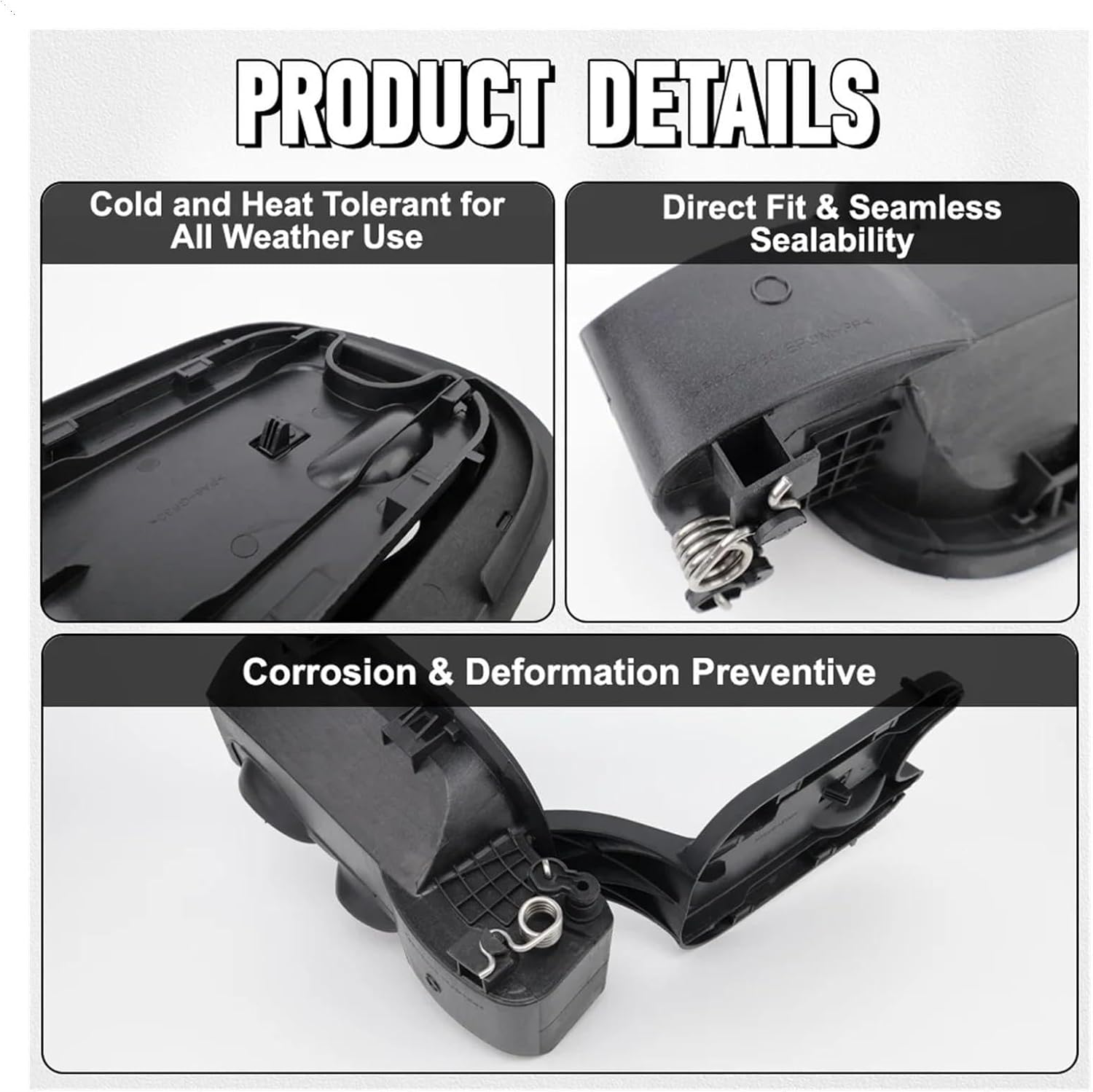 Exterior Car Fuel Tank Cap Cover Assembly Compatible With Chevrolet Silverado 1500 2019 2020 2021 2022 2023 2024 2025 84492771 84745974