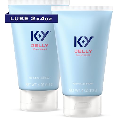 K-Y Jelly Personal Lubricant, Water-Based Formula | Body-Friendly | Safe with Latex Condoms | Safe for Anal Sex | Pack of 2