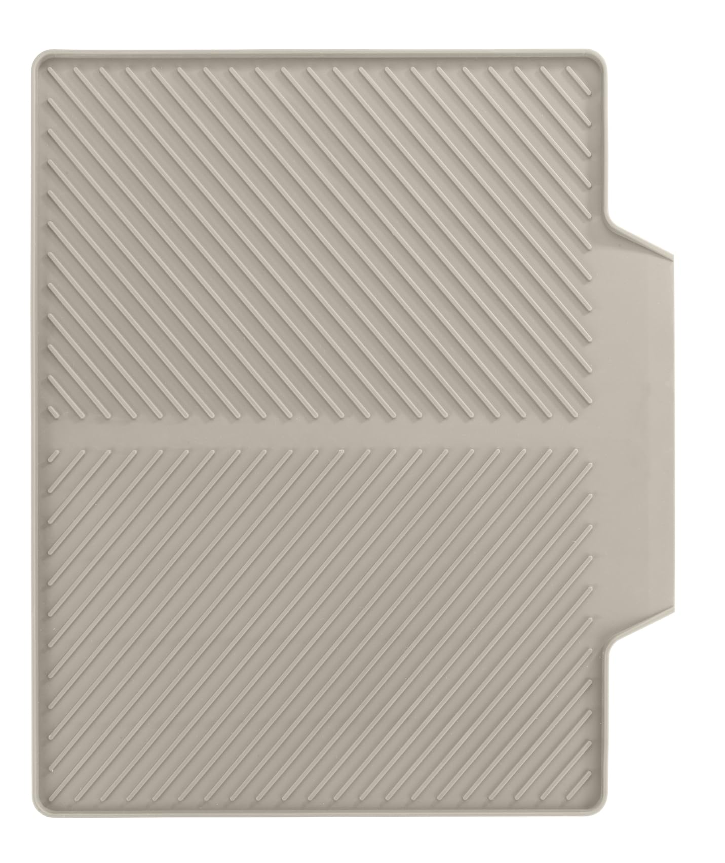 Wenko Tappeto drenante MOD. Nelia Tappetino scolapiatti Lavabile in lavastoviglie scanalato Resistente Cucina plastica 34 x 3 x 40 cm Beige