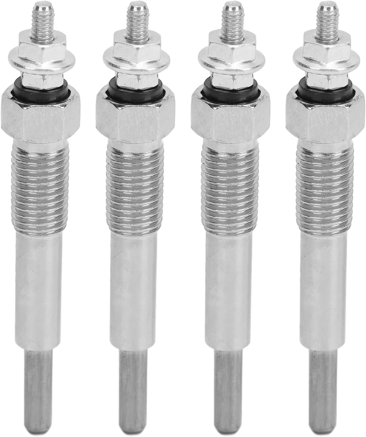 Glow Plug Kit For Isuzu For Npr Nqr 1992 1993 1994 1995 1996 1997 1998 4Pcs For Diesel Engine Glow Plugs 8‑97028‑369‑0 Quick Start Glow Plug Set Replacement